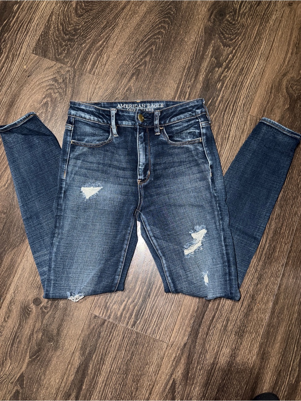 American Eagle Hi-Rise Jegging Distressed Skinny Jeans Women’s Size 6